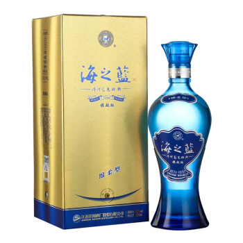 486.洋河白酒 蓝色经典 海之蓝,商城价299.00,洋河白酒 蓝色经典 海之蓝 52度1000ML单瓶