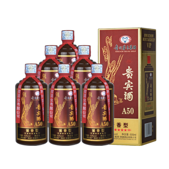 787.茅乡贵宾酒 A50尊品 整箱装,商城价1188.00,贵州茅台集团 茅乡贵宾酒-高度白酒 53度酱香型白酒 A50尊品-500ml6瓶整箱