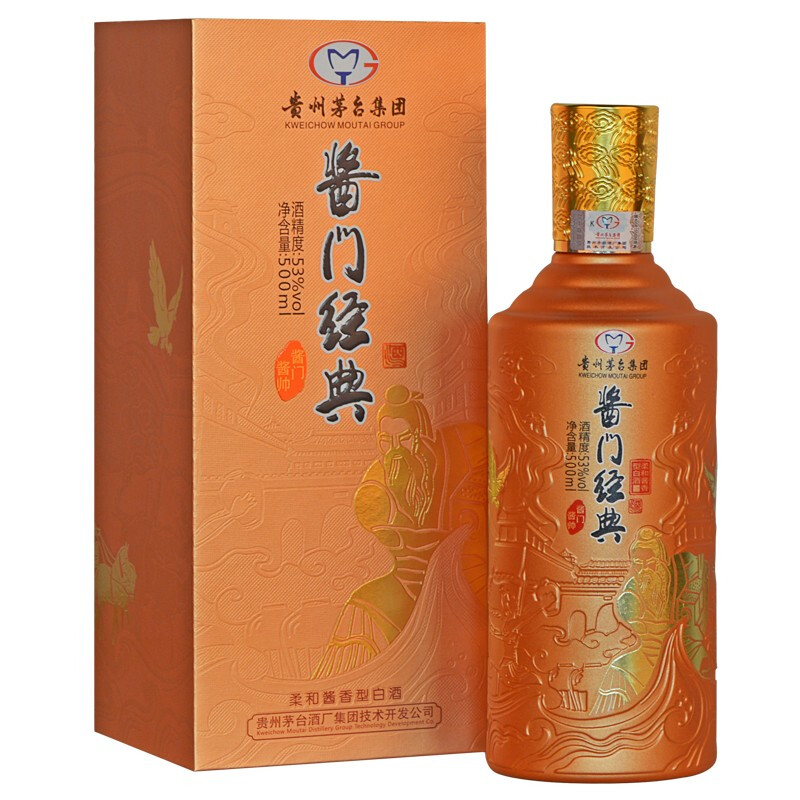 997.酱门经典（酱帅）单瓶装,商城价399.00,茅台酒厂集团技术开发酱门经典酒 酱帅 53度酱香型白酒 500ml单瓶装 单瓶